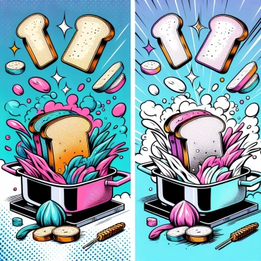 Erkläre warum altbackenes Brot beim Erwärmen wieder weich wird.