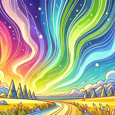 Erkläre warum ändern sich die Farben der Nordlichter?