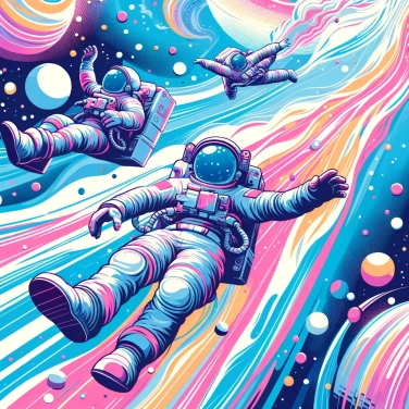 Erkläre warum Astronauten schweben.