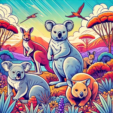Erkläre, warum Beuteltiere hauptsächlich in Australien zu finden sind?