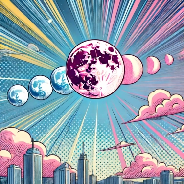 Erkläre warum bewegt sich der Mond mit unterschiedlichen Geschwindigkeiten am Himmel?