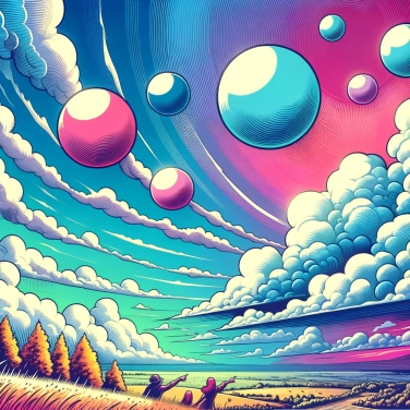 Erkläre warum bilden sich Wolken in Form von Kugeln?
