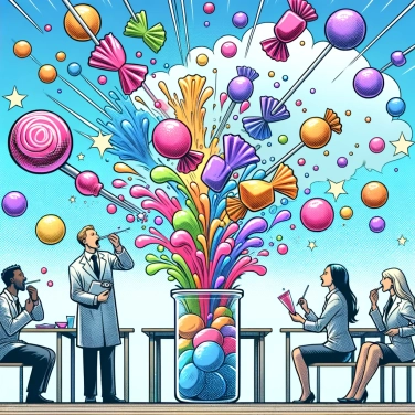 Erkläre, warum Bonbons, die ihre Farbe ändern, auch ihren Geschmack verändern.