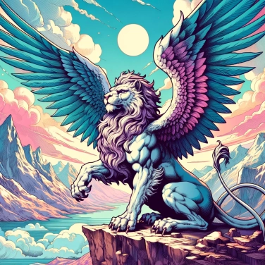 Erkläre warum der Greif ein mythologisches Symbol ist.