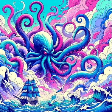 Erkläre warum der Kraken als gefürchtete mythologische Kreatur der Seefahrer gilt?
