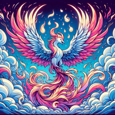Erkläre warum der Phönix in den Mythologien ein Symbol für Wiedergeburt und Unsterblichkeit ist.