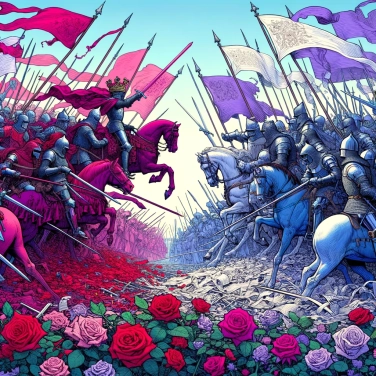 Erkläre warum der Rosenkrieg in England über 30 Jahre gedauert hat.