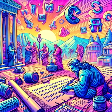 Erkläre warum die alten Griechen ein anderes Alphabet für die Schreibung ihrer religiösen Texte verwendet haben?