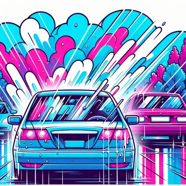 Erkläre warum die Autoscheiben beschlagen, wenn es regnet?