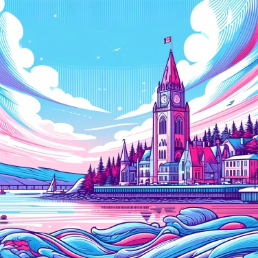 Erkläre warum die Bay of Fundy in Kanada die höchsten Gezeiten der Welt hat?