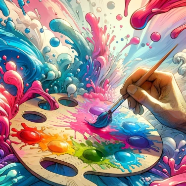 Erkläre warum die Farben sich verändern, wenn man Farben mischt.