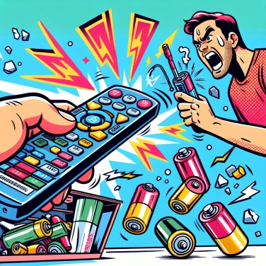 Erkläre warum die Fernbedienung nicht mehr reagiert, wenn die Batterien falsch eingelegt sind?