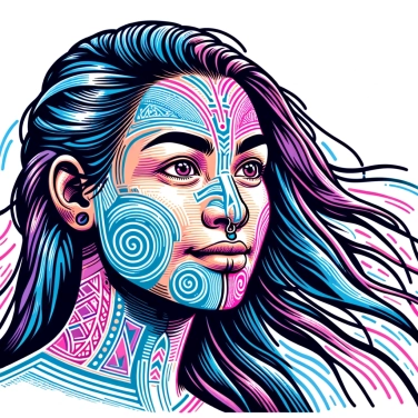 Erkläre warum die Māori Gesichtstattoos zur Unterscheidung benutzten?