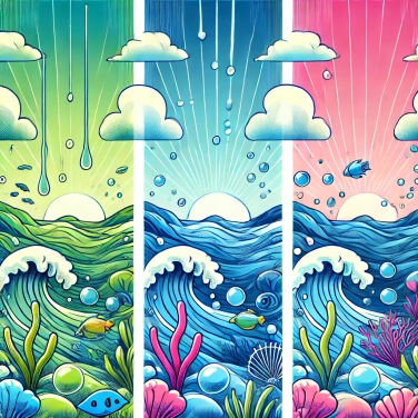 Erkläre warum die Ozeane unterschiedliche Salzgehalte haben?