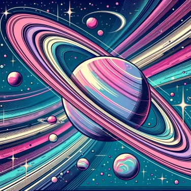 Erkläre warum die Ringe des Saturns trotz der Schwerkraft an ihrem Platz bleiben.