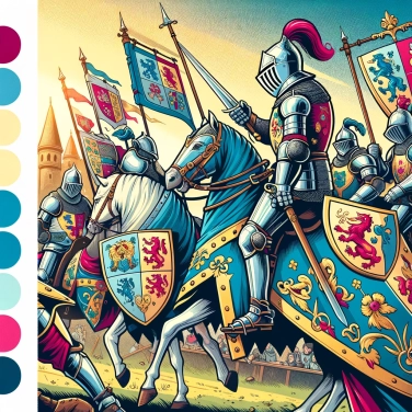 Erkläre warum die Ritter Wappen auf ihrer Rüstung hatten.