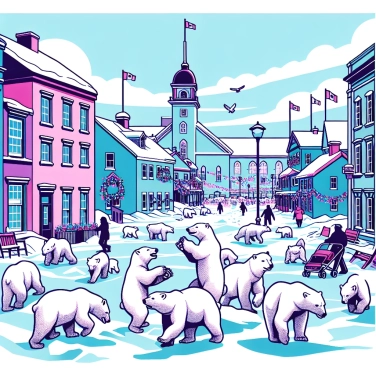 Erkläre warum die Stadt Churchill (in Kanada) als die Welthauptstadt des Eisbären bezeichnet wird.