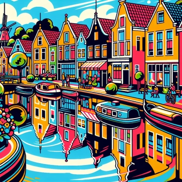 Erkläre warum die Stadt Giethoorn (in den Niederlanden) kaum Straßen, sondern Kanäle hat?
