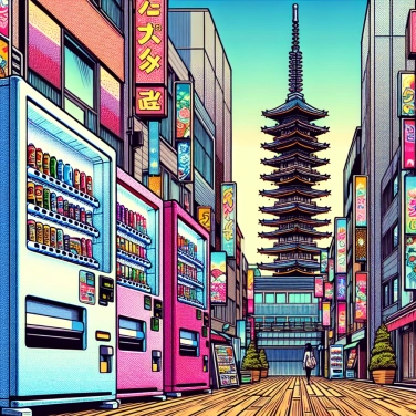 Erkläre warum die Stadt Tokio (in Japan) so viele Automaten hat?