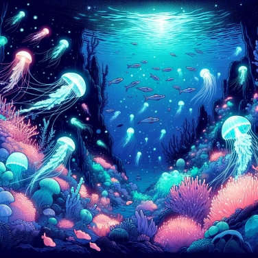 Erkläre warum die Tiefsee biolumineszente Tiere beherbergt?