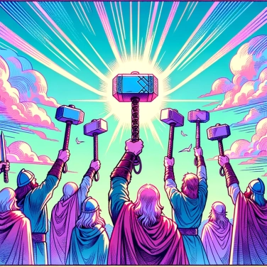 Erkläre warum die Wikinger den Gott Thor verehrten, indem sie Hämmer als heilige Symbole verwendeten?
