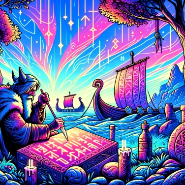 Erkläre warum die Wikinger Runen für ihre mystischen Schriften verwendeten?