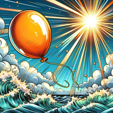 Erkläre warum ein aufgeblasener Ballon platzen kann, wenn er in der prallen Sonne liegen bleibt?
