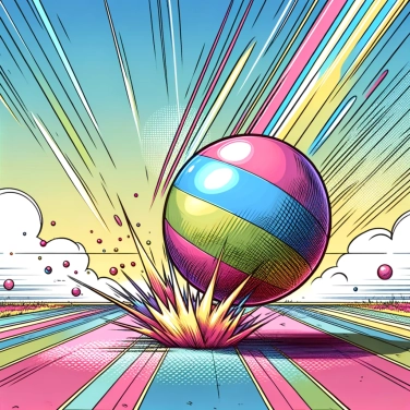 Erkläre warum ein Ball nach dem Aufprall auf den Boden abprallt?