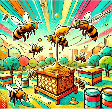 Erkläre warum einige Bienen Harz sammeln, um ihre Bienenstöcke zu bauen?
