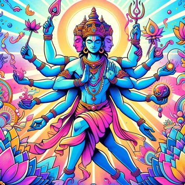 Erkläre warum einige hinduistische Götter mehrere Arme haben.