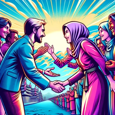 Erkläre warum einige Kulturen die Begrüßung durch Kopfnicken anstelle von Händedruck als angemessen betrachten?