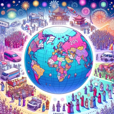 Erkläre warum einige Länder das Neujahrsfest zu unterschiedlichen Daten feiern?