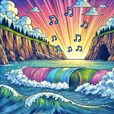 Erkläre warum einige Meereshöhlen während Stürmen hallende Geräusche erzeugen?