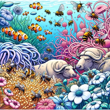 Erkläre warum einige Tierarten zur Sicherung ihres Überlebens die Symbiose praktizieren?