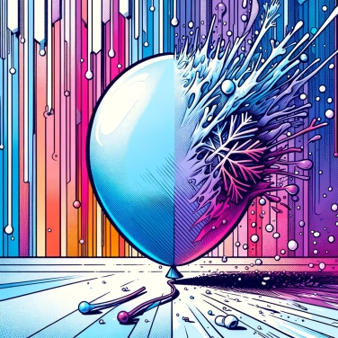 Erkläre warum entleert sich ein Ballon bei kaltem Wetter schneller?