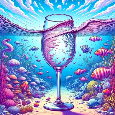 Erkläre warum erscheint ein Glas Wasser unter Wasser verformt?