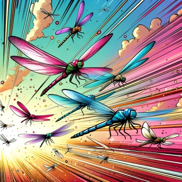 Erkläre warum fliegen Libellen so schnell?
