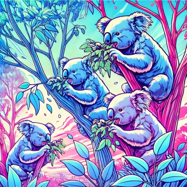 Erkläre warum fressen Koalas nur Eukalyptusblätter?