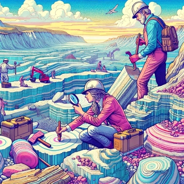 Erkläre warum Geologen die Schichten studieren, um die Geschichte der Erde zu verstehen.
