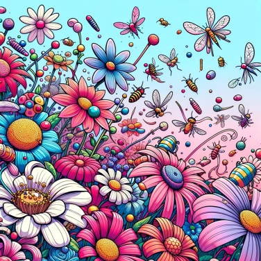 Erkläre warum haben Blumen verschiedene Farben und Formen, um Insekten anzulocken?