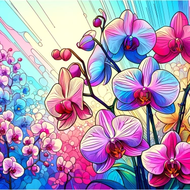 Erkläre warum haben Orchideen so vielfältige Formen und Farben?