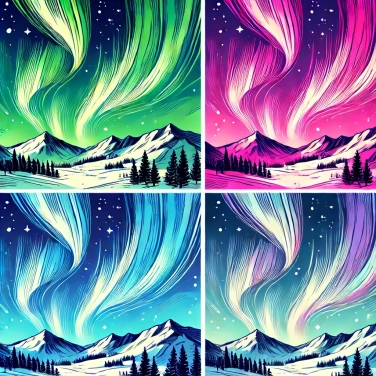 Erkläre warum haben Polarlichter verschiedene Farben?