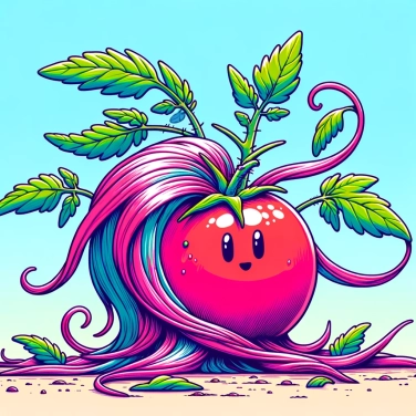 Erkläre warum haben Tomatenpflanzen manchmal Blätter, die wie Haare aussehen?
