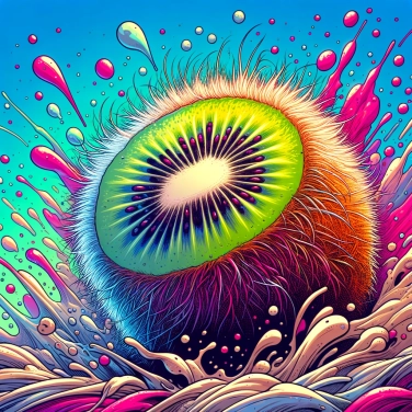 Erkläre warum hat der Kiwi eine haarige Haut?