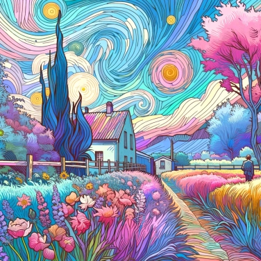 Erkläre warum hat Van Gogh so lebendige Farben in seinen Gemälden verwendet?