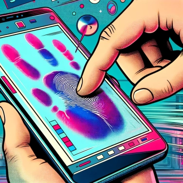 Erkläre warum hinterlassen unsere Fingerabdrücke auf Touchscreens?