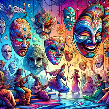 Erkläre warum ist die Maske ein wesentliches Element in vielen traditionellen Kulturen?