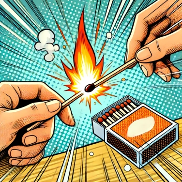 Erkläre warum ist Reibung unverzichtbar, um ein Streichholz anzuzünden?