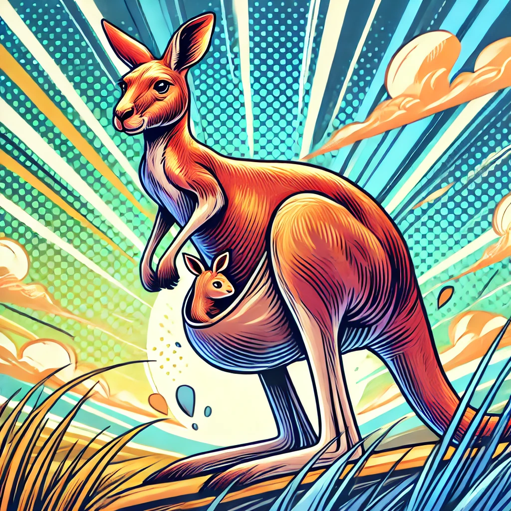 Erkläre warum Kängurus einen Beutel haben?