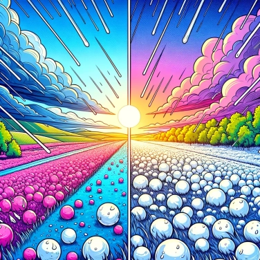 Erkläre warum kann der Hagel je nach geographischer Region unterschiedlich groß sein?